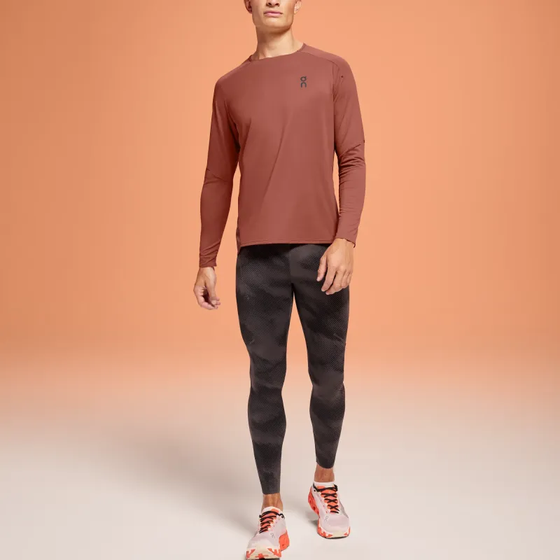 On Performance T Shirt Men's Reddish Umber/Gemstone Red-1