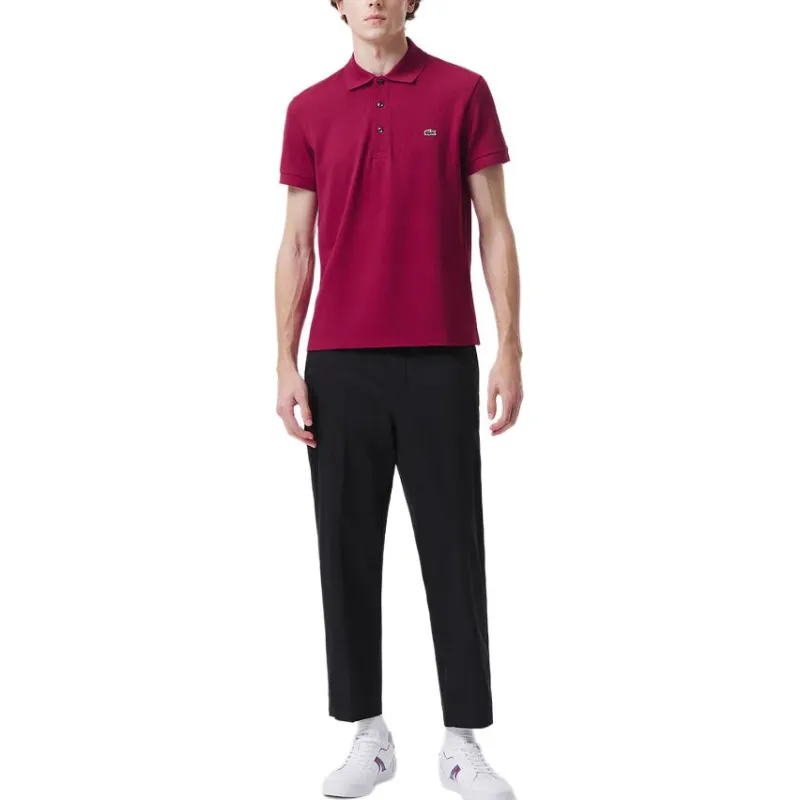 LACOSTE SS25 Polo Shirt Men's Bordeaux Burgundy-1