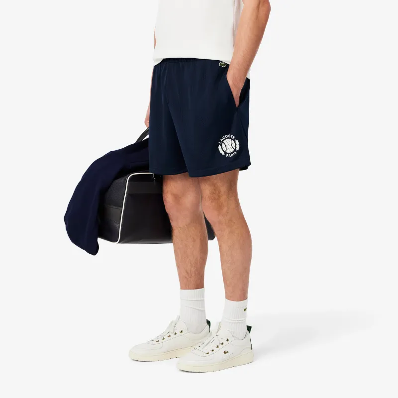 LACOSTE 3D print Fleece Shorts-5