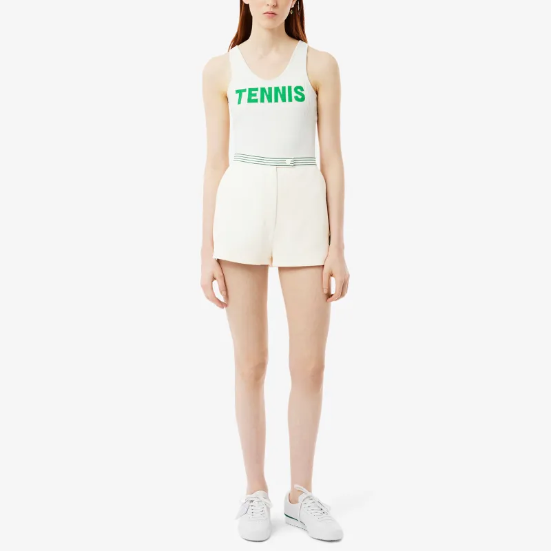 LACOSTE SS25 Wool Tennis Casual Shorts Women's White-2