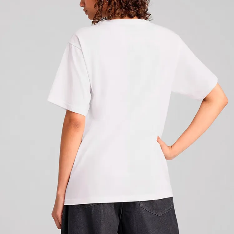 PUMA GRAPHICSRELAXED T Shirt Women's White-3