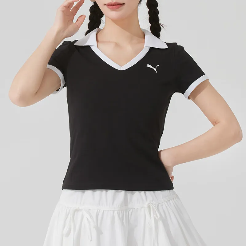 PUMA Polo Shirts Women's Black-2