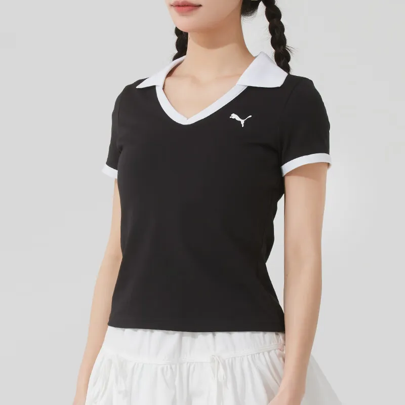 PUMA Polo Shirts Women's Black-4