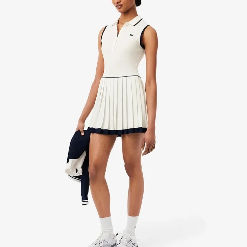 LACOSTE SS25 Sleeveless Dress Women's Two Piece Set-5