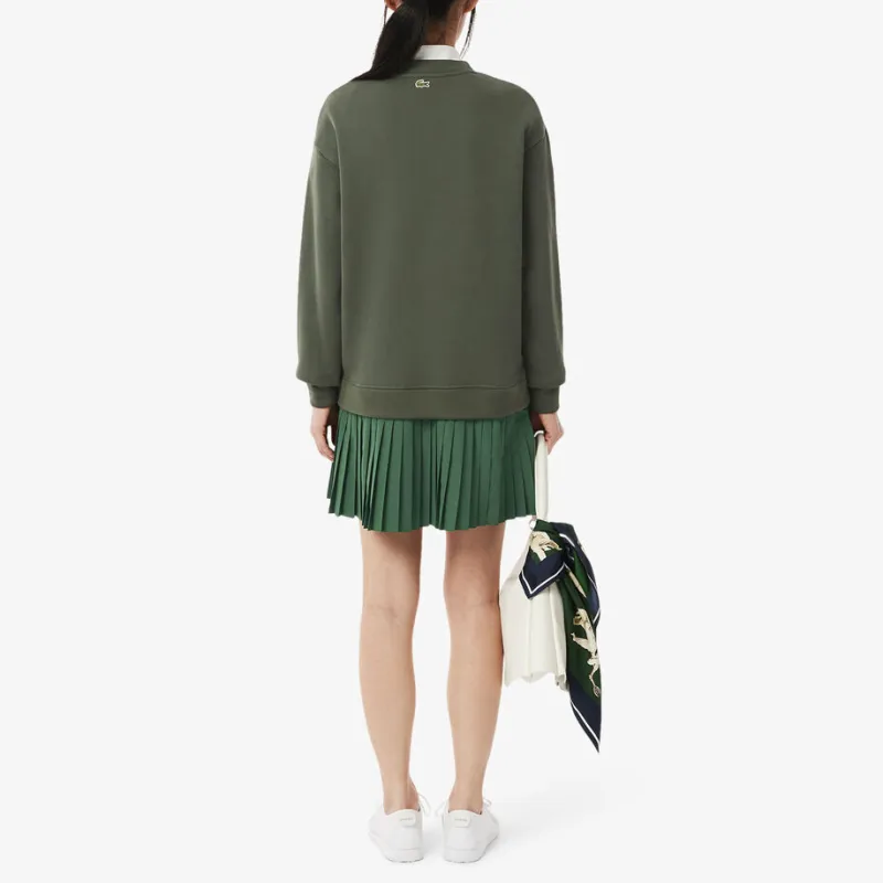 LACOSTE Pleated Sweatshirt Dress-4