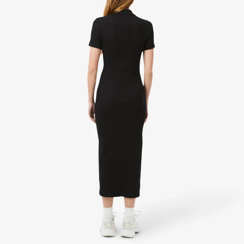 LACOSTE Cotton Ribbed Dress-2