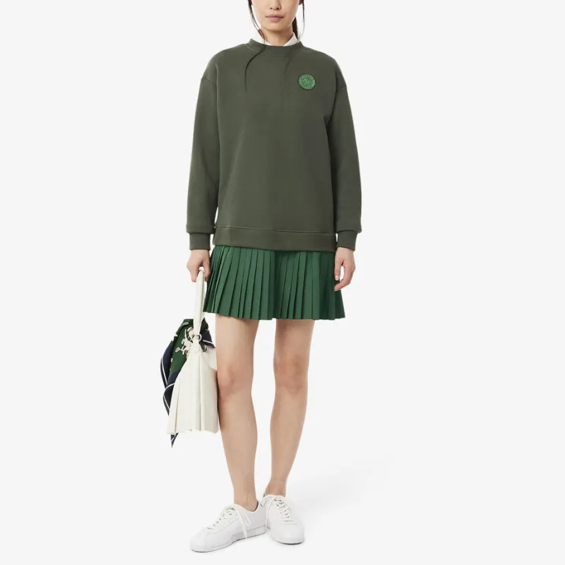 LACOSTE Pleated Sweatshirt Dress-3