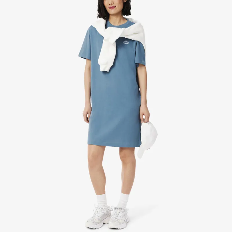 LACOSTE Cotton jersey T shirt Dress-1