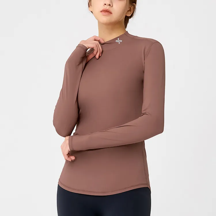 XEXYMIX T Shirt Women's Dark Rose Red-3