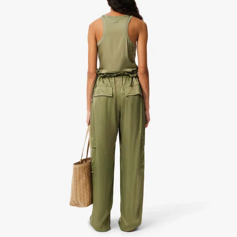 LACOSTE Satin Cargo Pants-3
