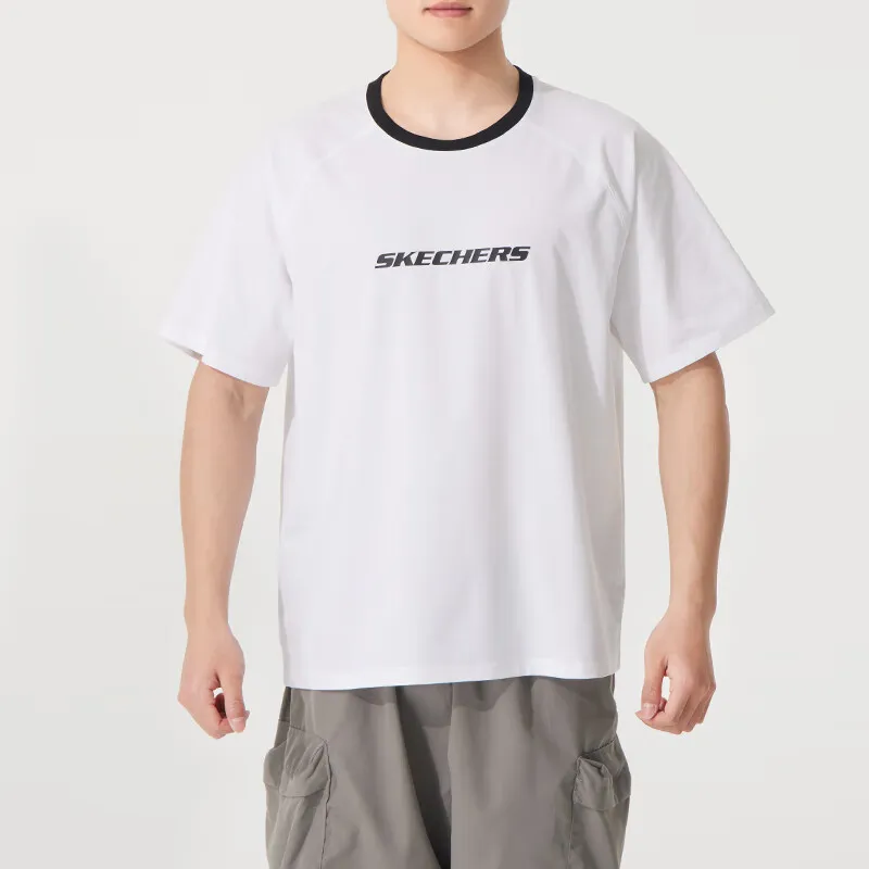 Skechers T Shirt Unisex Bright White 0019-2