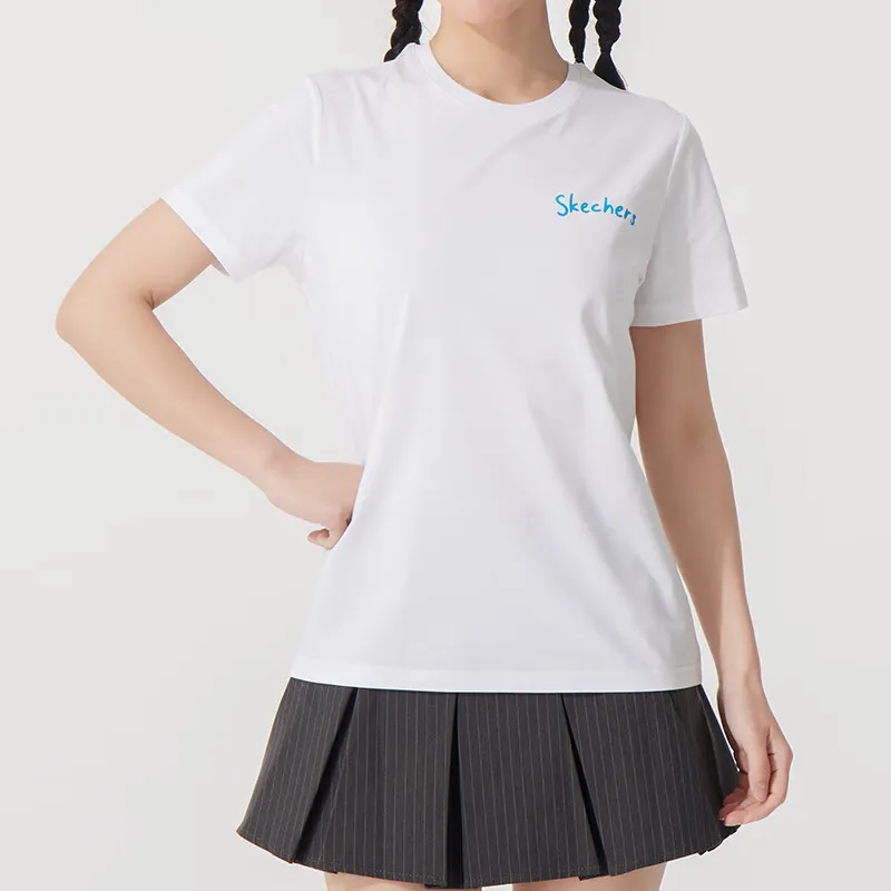 Skechers T Shirt Women's Bright White 0019-1
