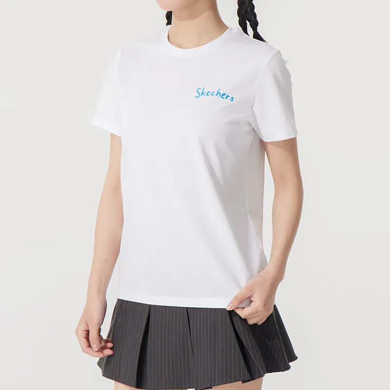 Skechers T Shirt Women's Bright White 0019-3