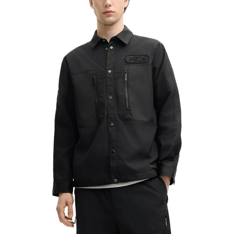 FILA Milano Series Jackets Unisex Black-2