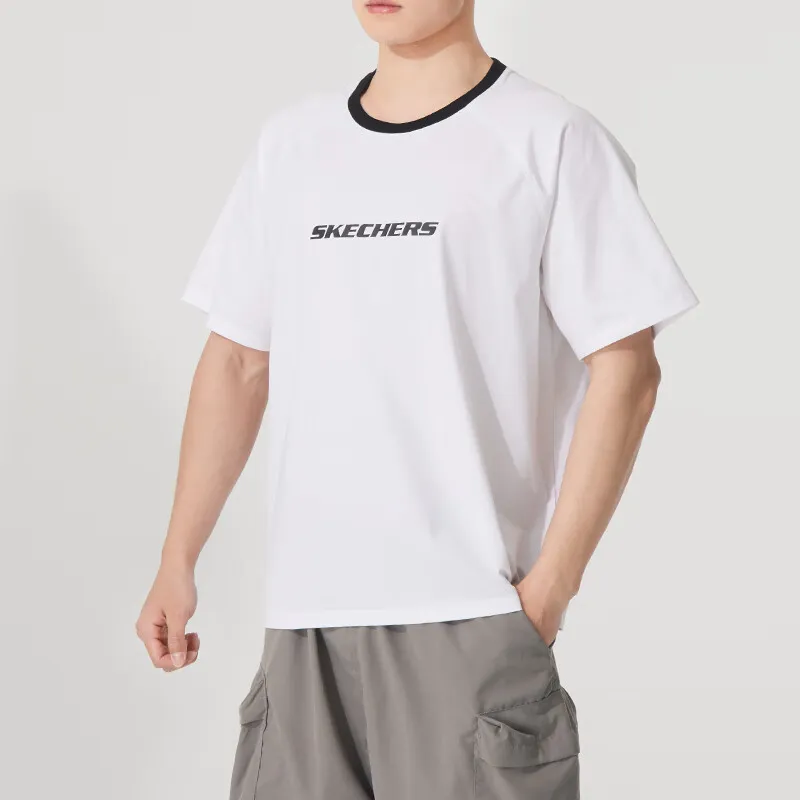 Skechers T Shirt Unisex Bright White 0019-4