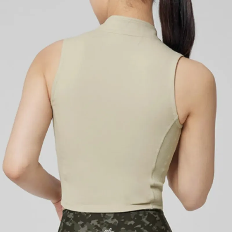 XEXYMIX Vest Women's Light Beige-3