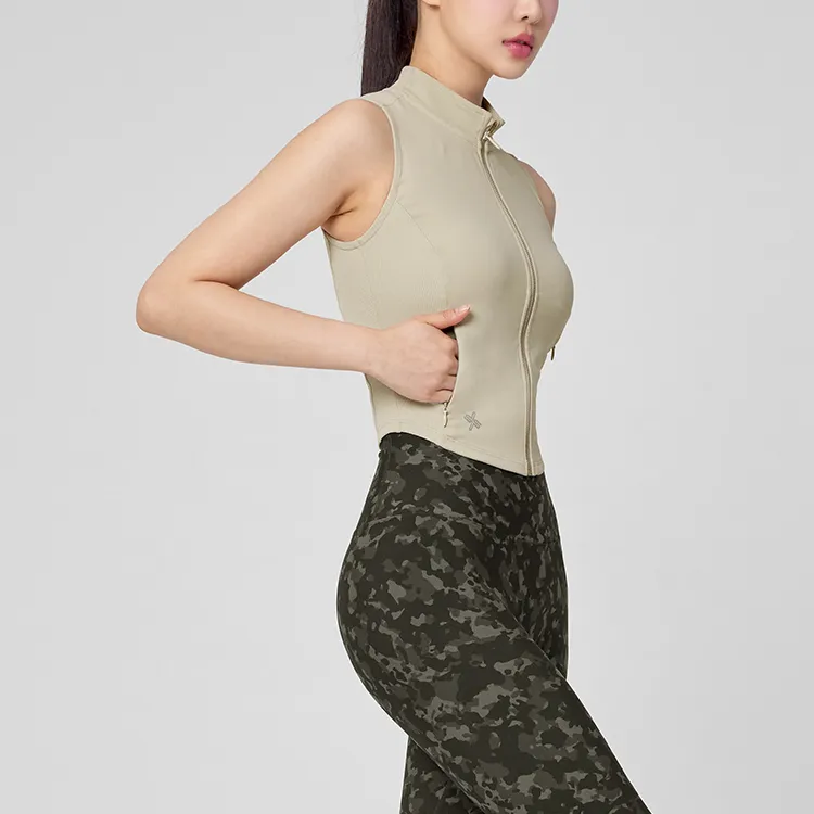 XEXYMIX Vest Women's Light Beige-4