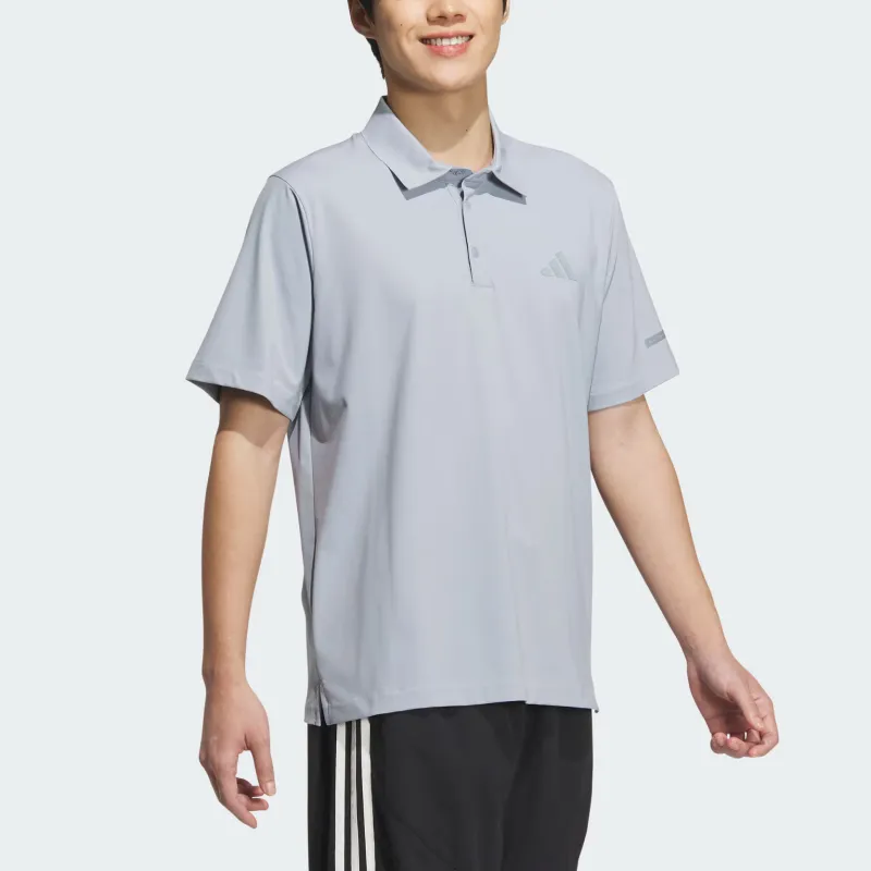 Adidas Polo Shirt Men's Silver Gray-3