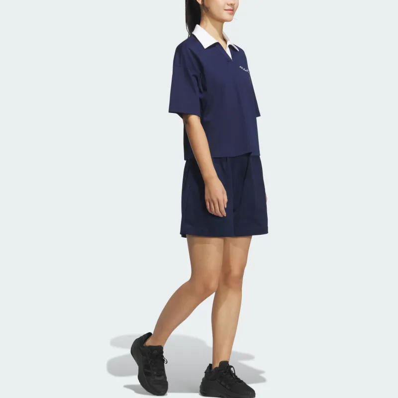 Adidas VERBIAGE Polo Shirt Women's Dark Indigo-2