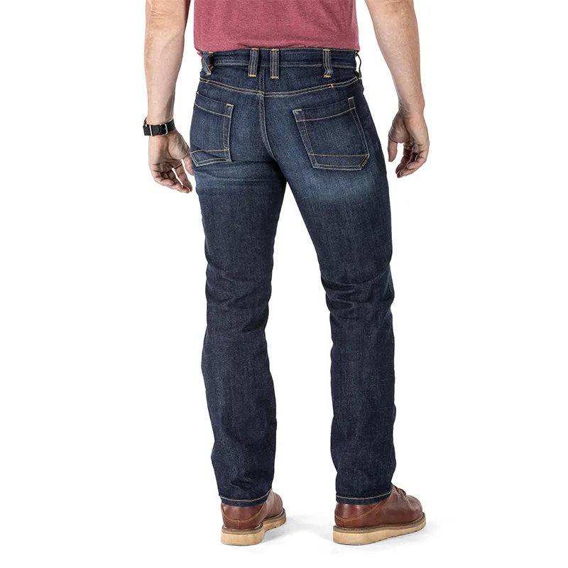 5.11 Jeans Men's 649 Dark Color Washed Indigo-1