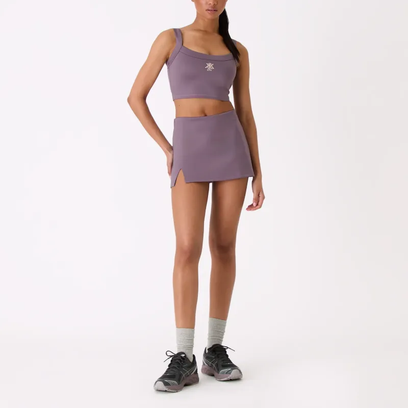KITH SS25 Ari Active Casual Short Skirts Women's Gray Purple-2