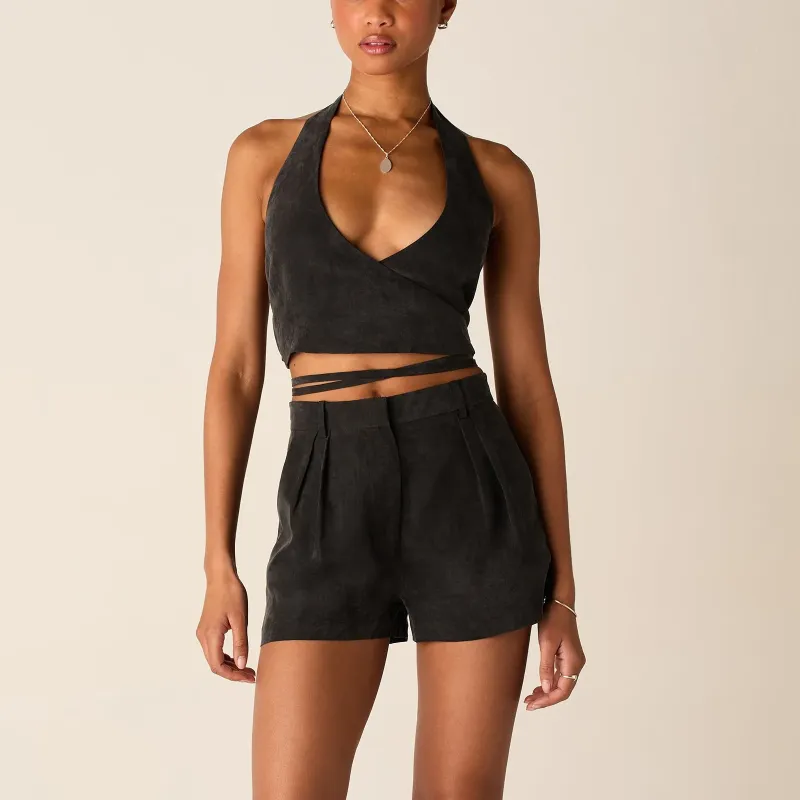 KITH SS25 Astrid Pleated Trouser Casual Shorts Women's-2