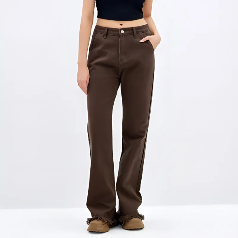 XII BASKET SS24 Jeans Women's Coffee-2