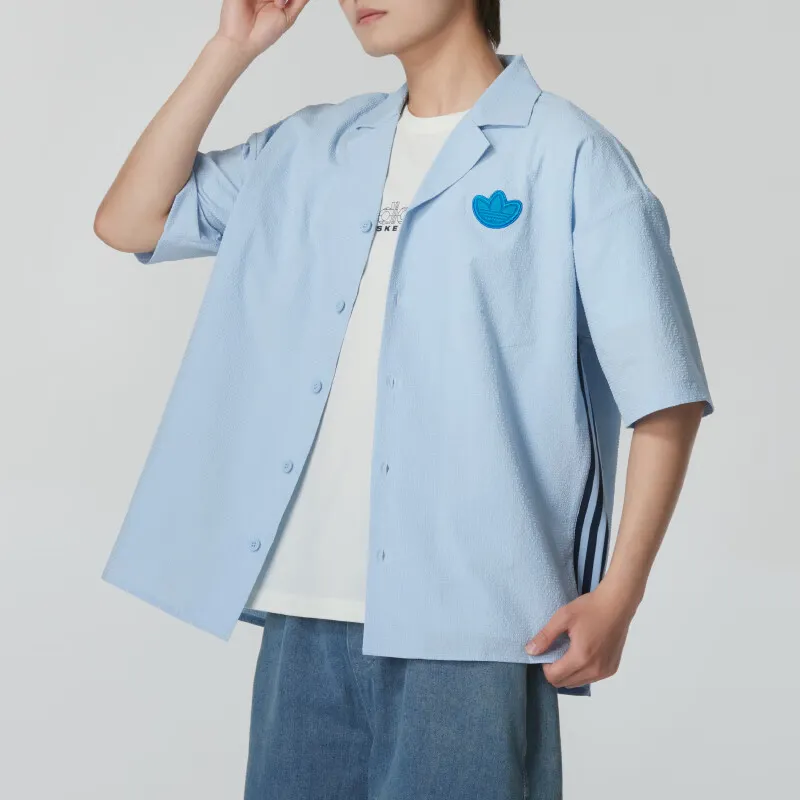 adidas originals SS24 Casual Polo Shirt Blue-3