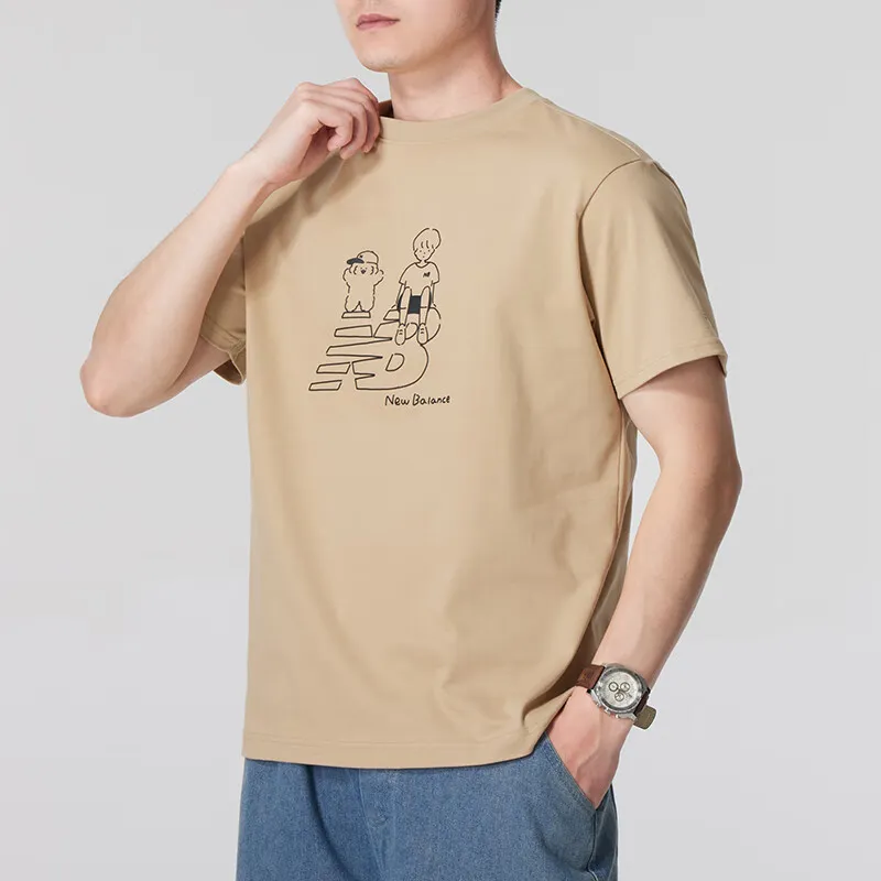 New Balance T Shirt Unisex Brown-1