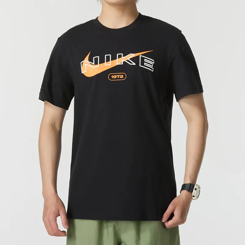 Nike T Shirts Men Black-2