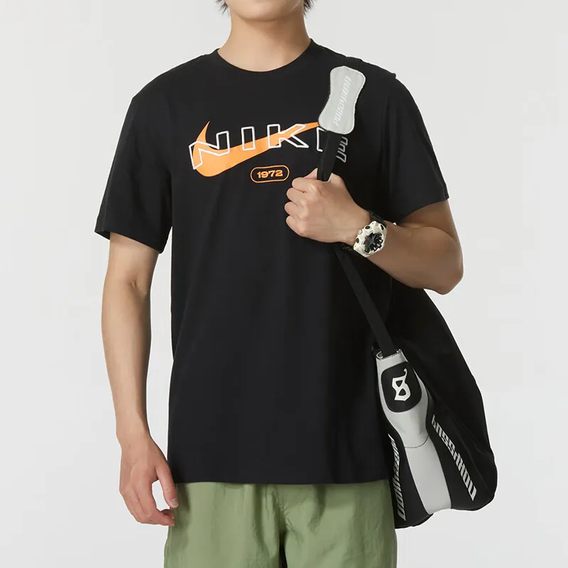Nike T Shirts Men Black-4