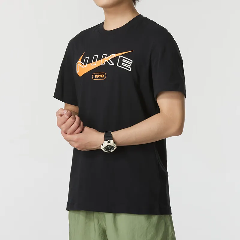 Nike T Shirts Men Black-3