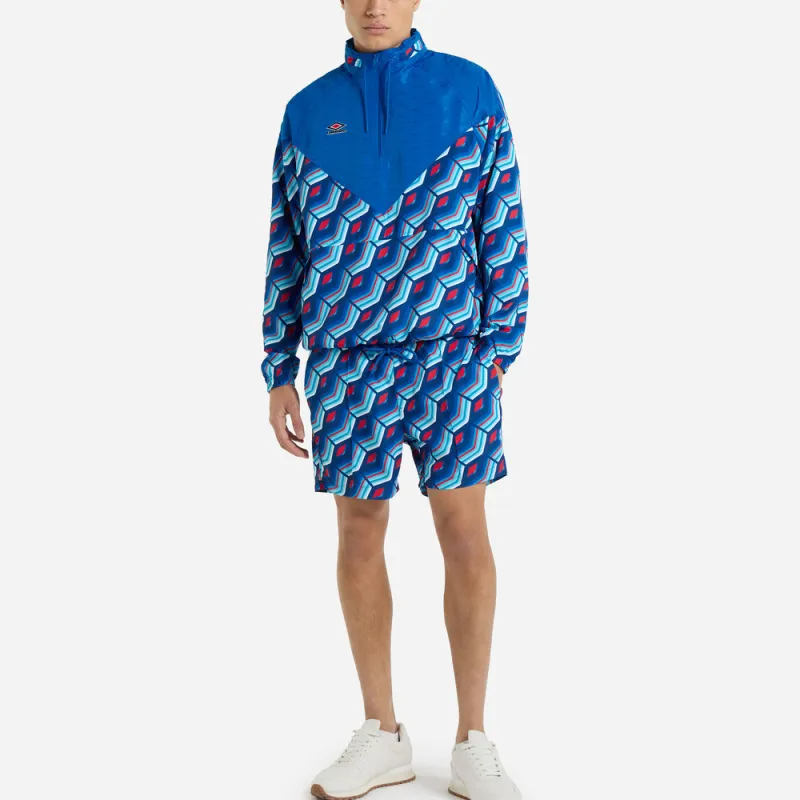 Umbro SS24 Panelled Windbreaker Sweatshirt Men's Blue-2