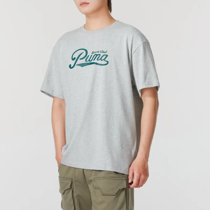 PUMA T Shirts Men Gray-4