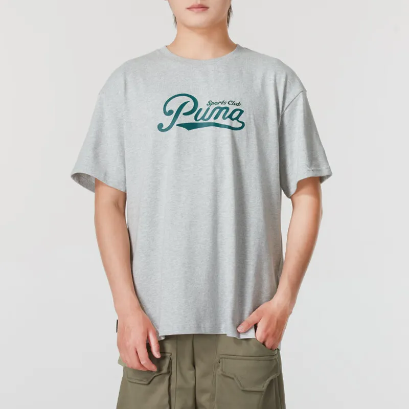 PUMA T Shirts Men Gray-2