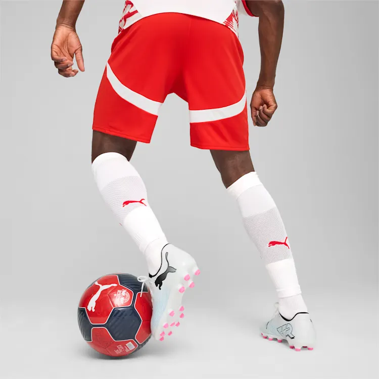 PUMA FC Red Bull Salzburg Soccer Bottoms Men's Red White-4