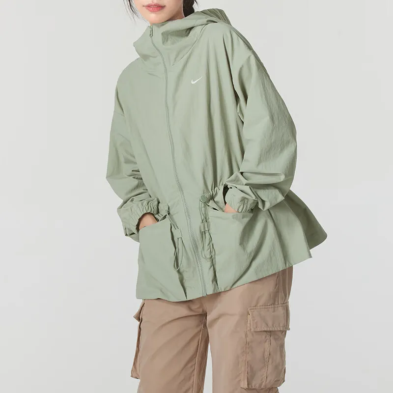 Nike Oversize Jackets Coats Women's Green-3