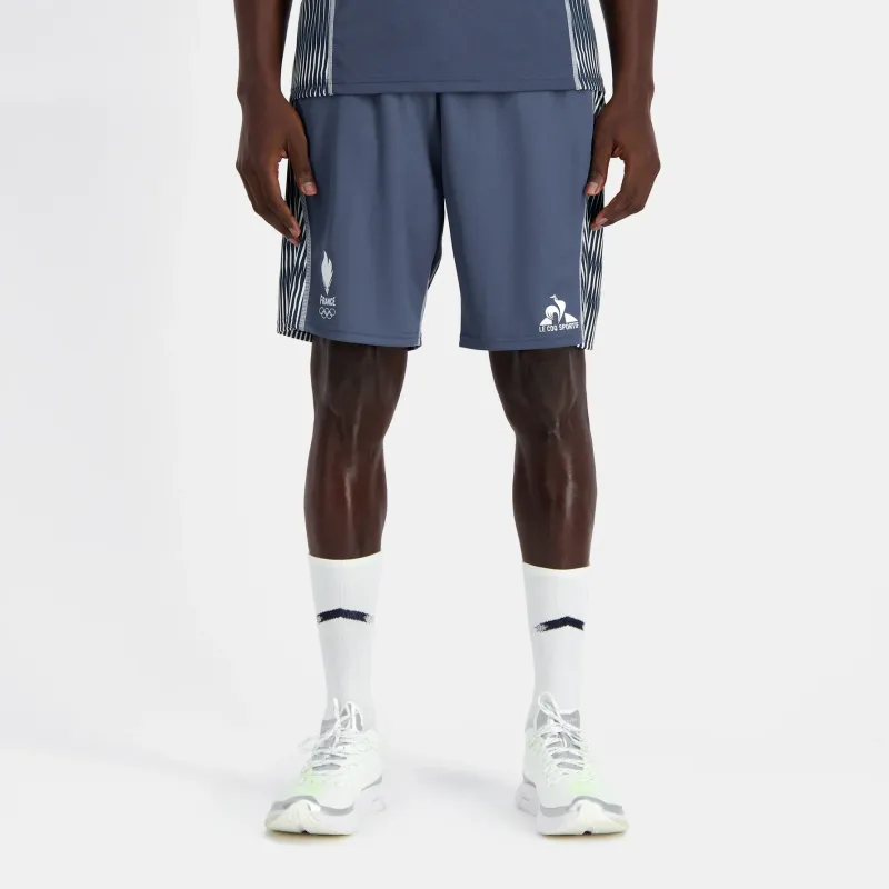 Le Coq Sportif Paris Olympic Games Series Sports Shorts Men's Blue-2