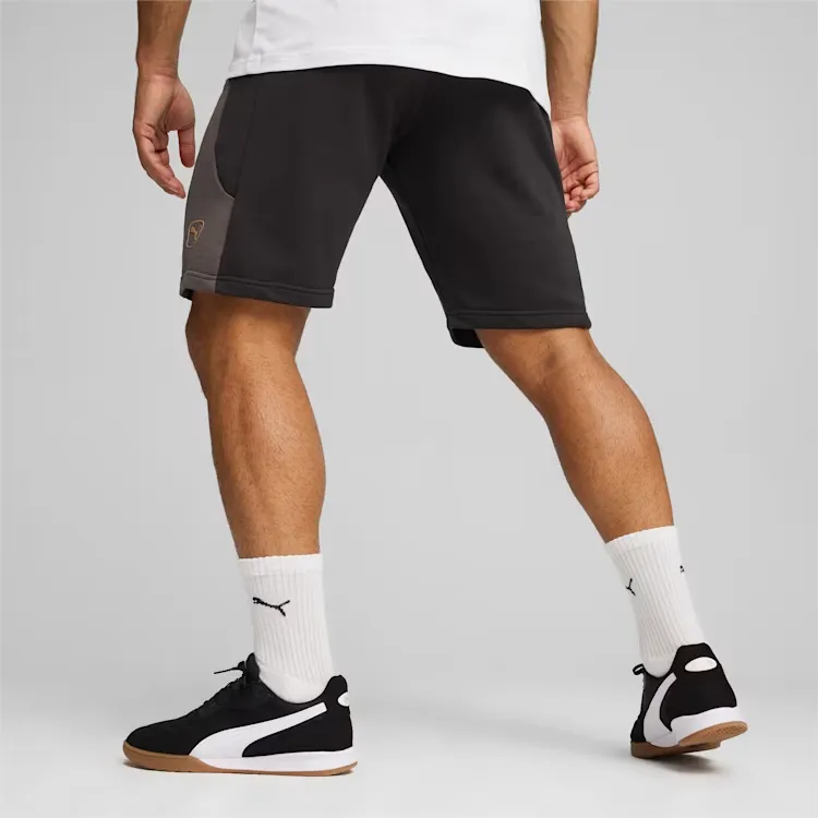 PUMA King Pro SS24 Football Sweat Shorts Soccer Bottom Men's Black Gray-3