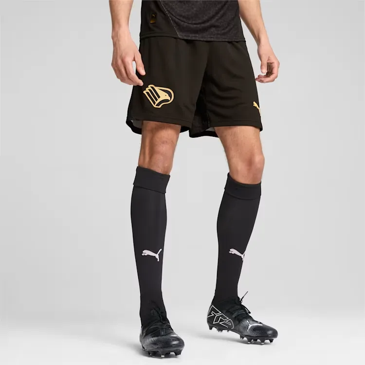 PUMA DRYCELLPalermo SS24 Soccer Bottoms Men's Black Gold-2