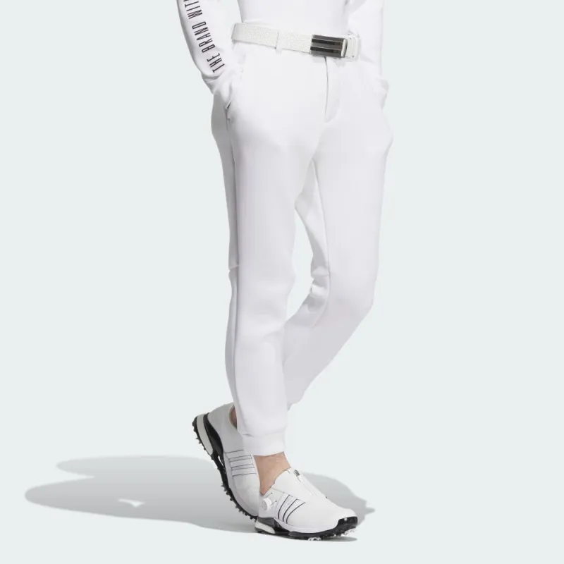 Adidas AEROREADY Knitted Sweatpants Men's White-3