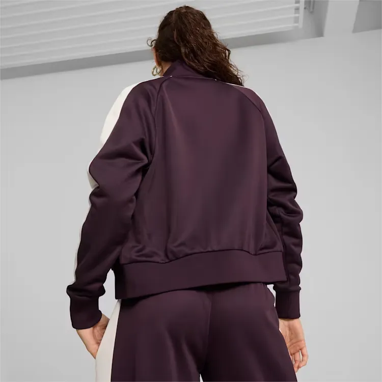 PUMA Iconic T7 Track Jackets Coats Women's Midnight Plum-3