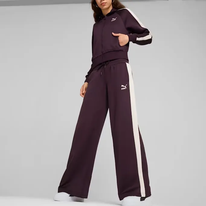 PUMA Iconic T7 Track Jackets Coats Women's Midnight Plum-4