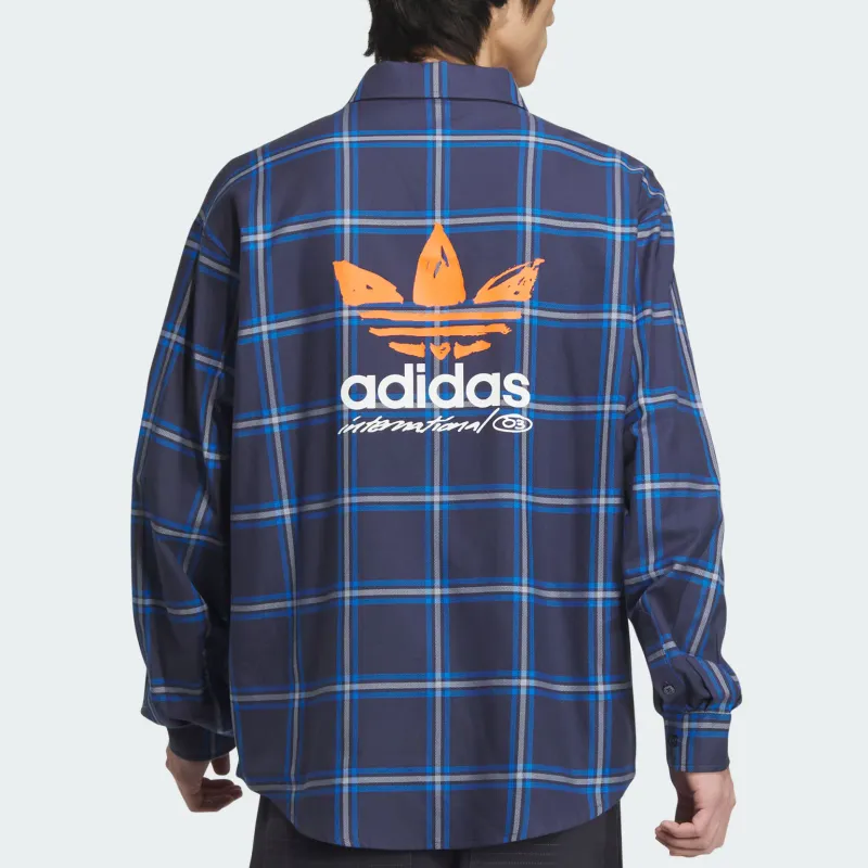 Adidas Originals CITY SKATE FW24 Shirt Men Trace Blue/Urui Blue-2
