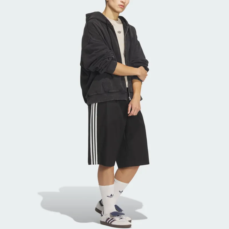 Adidas Originals WASHED FW24 HOODED JACKET Jackets & Coats Men Black-3