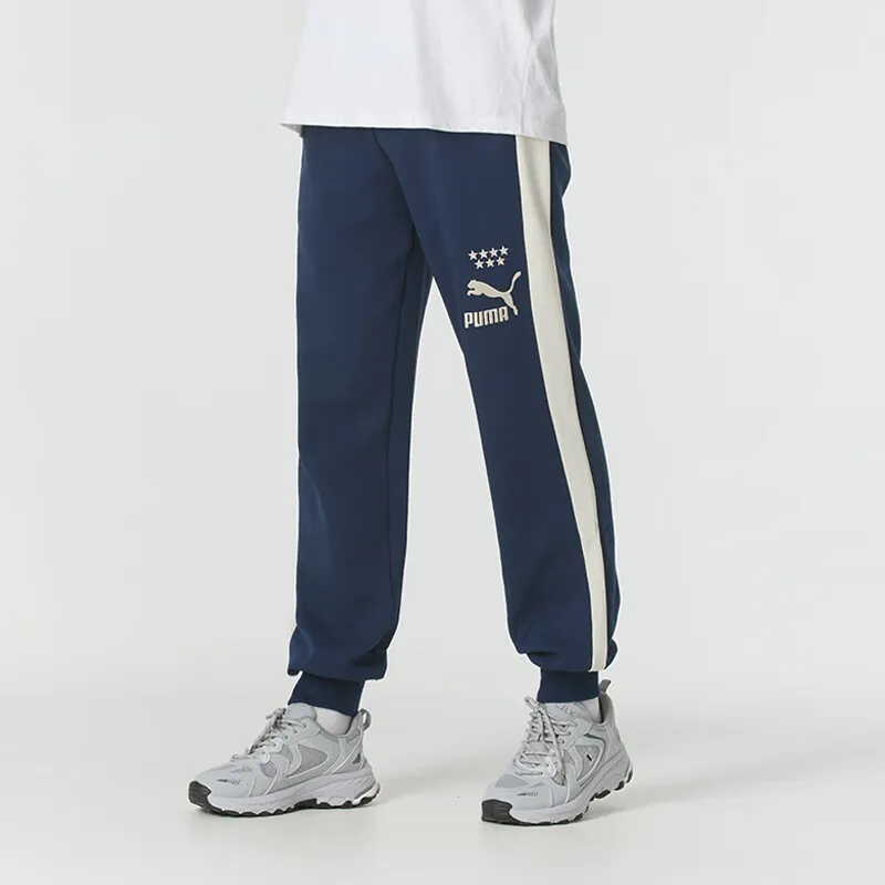 PUMA Knitted Sweatpants Men Blue-3