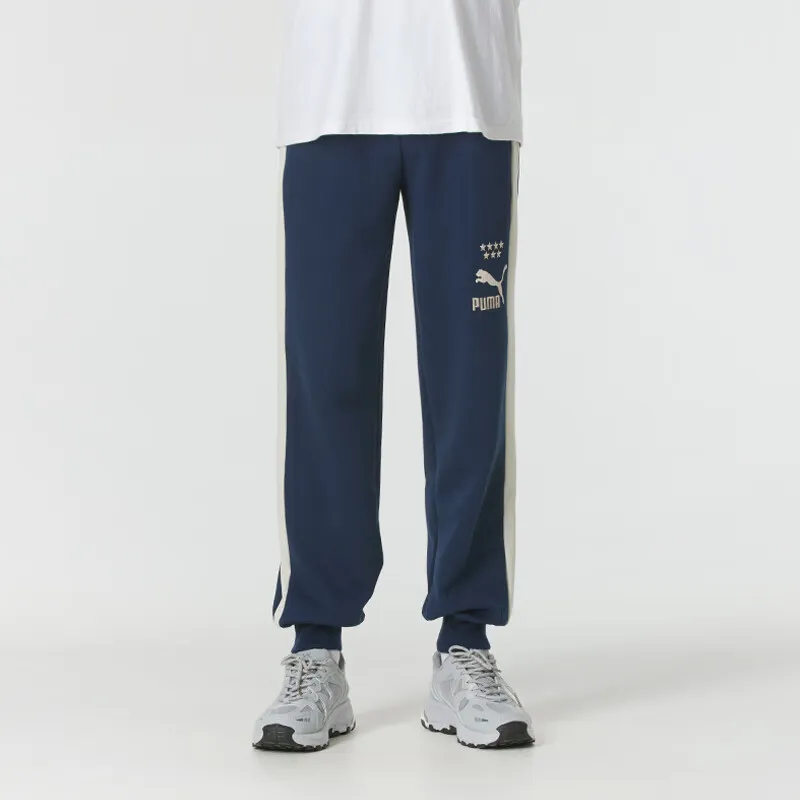 PUMA Knitted Sweatpants Men Blue-2