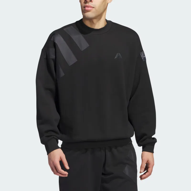 Adidas Free Shipping With AdiClub Anthony Edwards 1 Foundation Crew Sweatshirt-3
