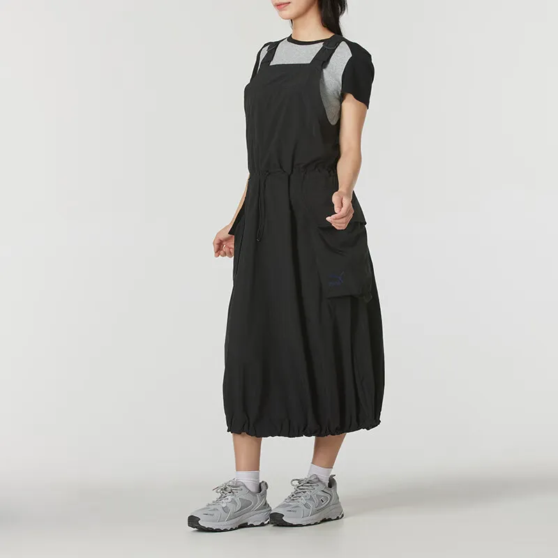 PUMA Slip Dresses Women's Black-3