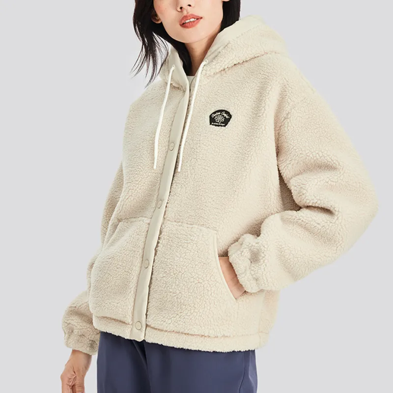 Skechers Sports Alliance Series Velvet feel Coat Women's Light Brown-4